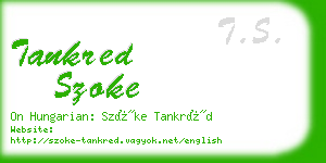 tankred szoke business card